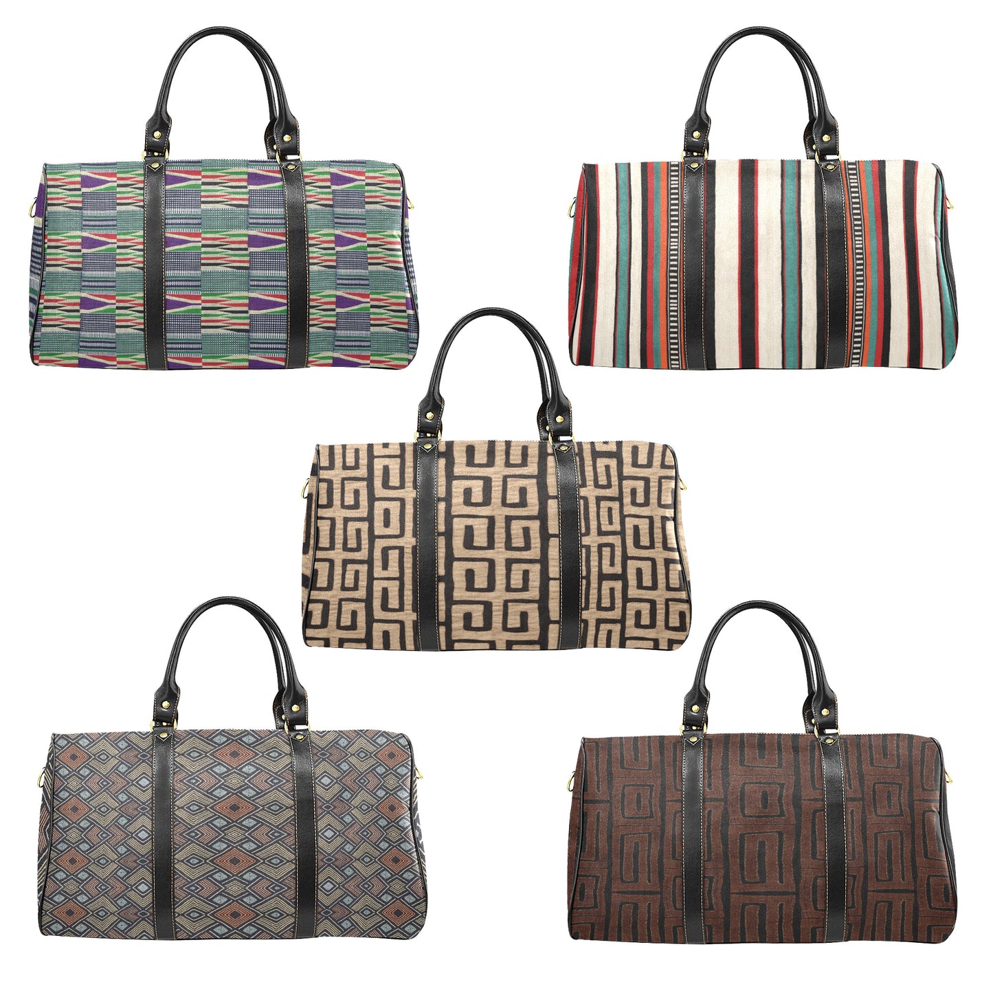 Boho Travel Bag in African Prints