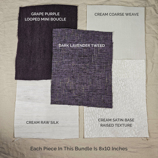 Dusty Lavender Grape Fabric Bundle