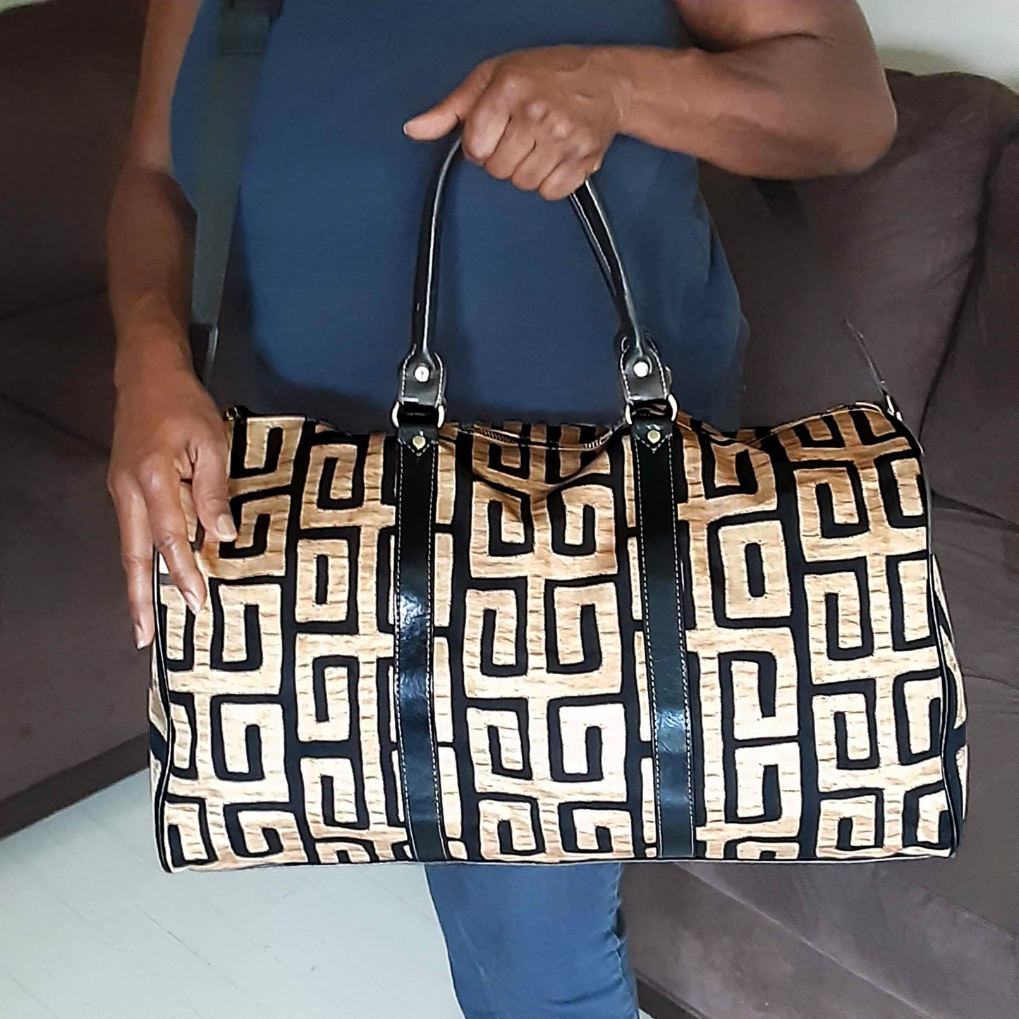 Boho Travel Bag in African Prints