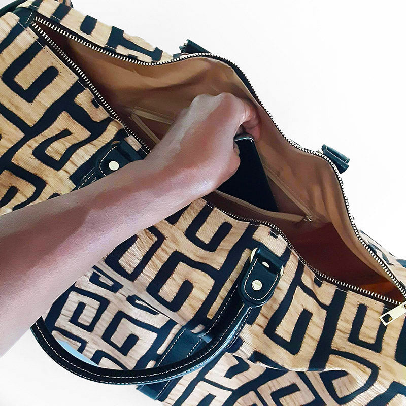 Boho Travel Bag in African Prints