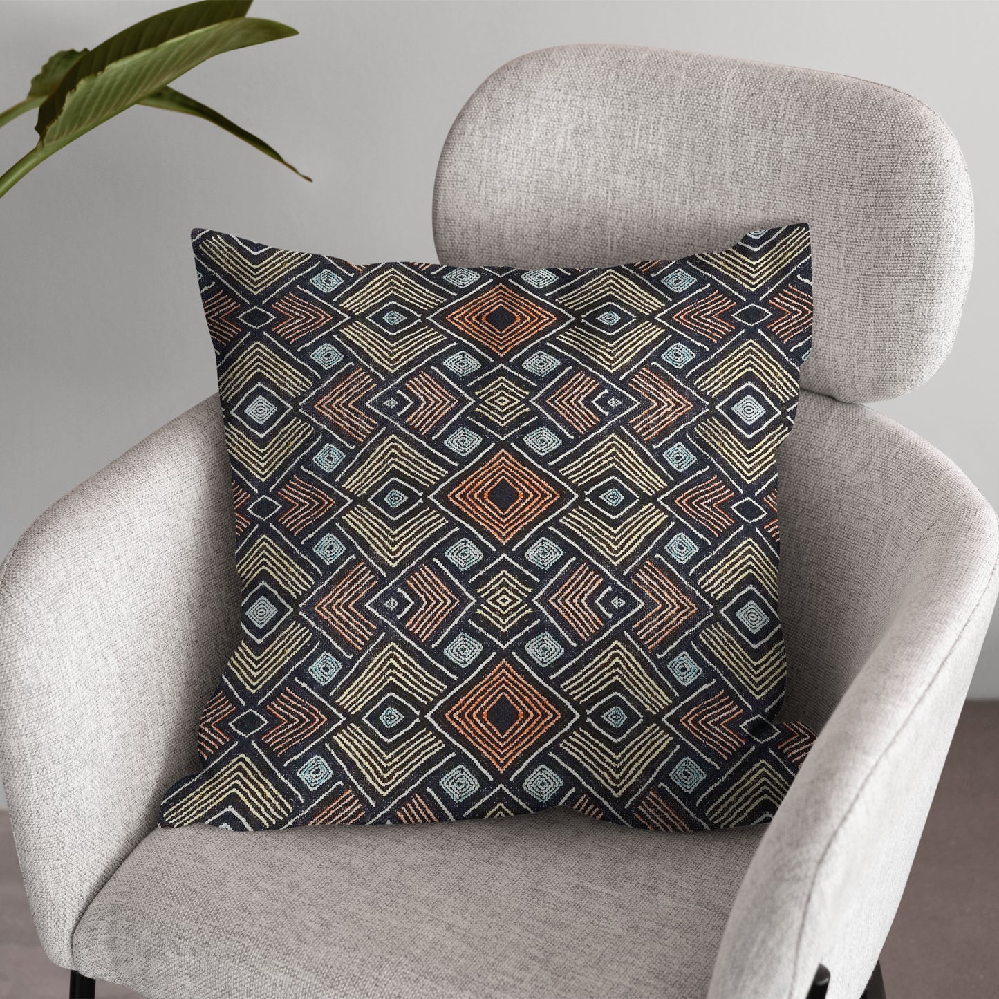 AnitaveeTextile Modern African Pillows in Tribal Print - 3 Sizes