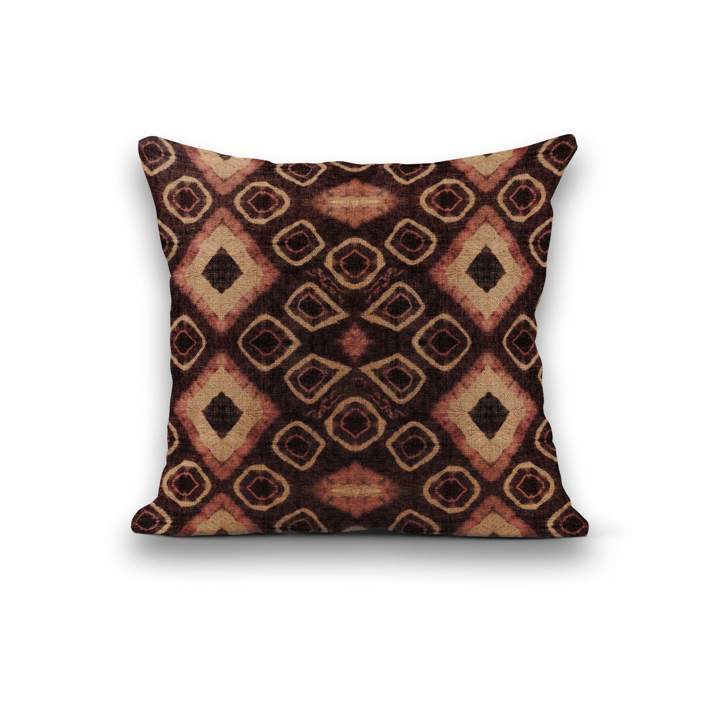 AnitaveeTextile African Fabric Tribal Pillows in Kuba Print - 3 Sizes