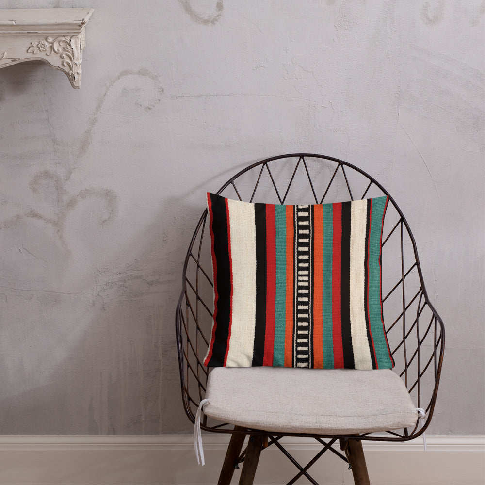 AnitaveeTextile African Pillows in Vibrant Colorful Stripes - 3 Sizes