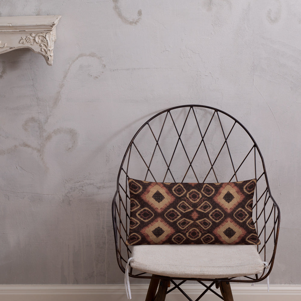 AnitaveeTextile African Fabric Tribal Pillows in Kuba Print - 3 Sizes
