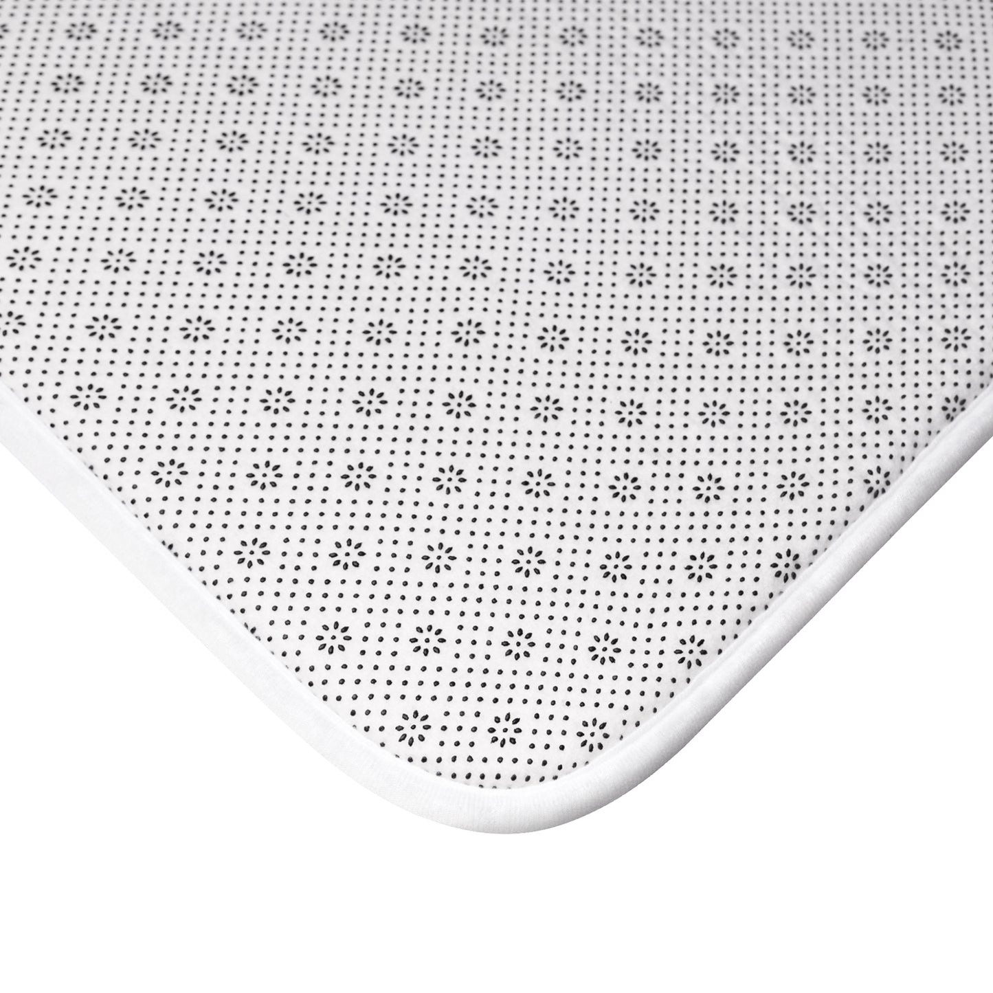 Checkers Kuba Cloth Print Bath Mat