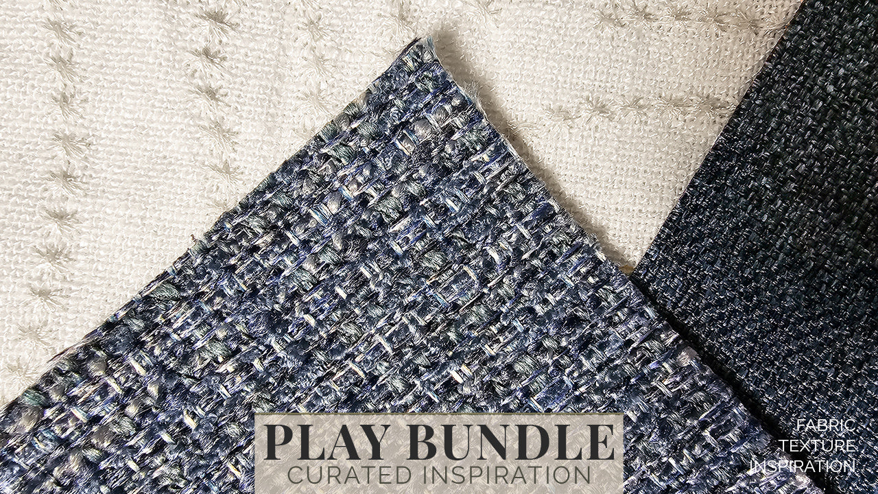 Indigo Cream Whisper Fabric Bundle