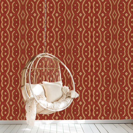 Vintage Kuba Wallpaper- Clay (#W109C)