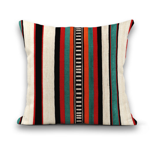 AnitaveeTextile African Pillows in Vibrant Colorful Stripes - 3 Sizes