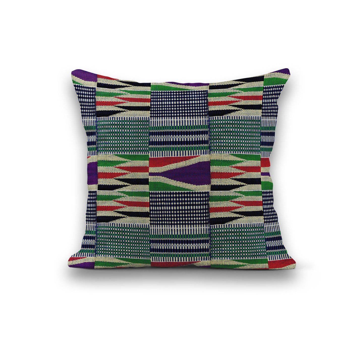 AnitaveeTextile African Throw Pillows in Tribal Kente Cloth Print - 3 Sizes