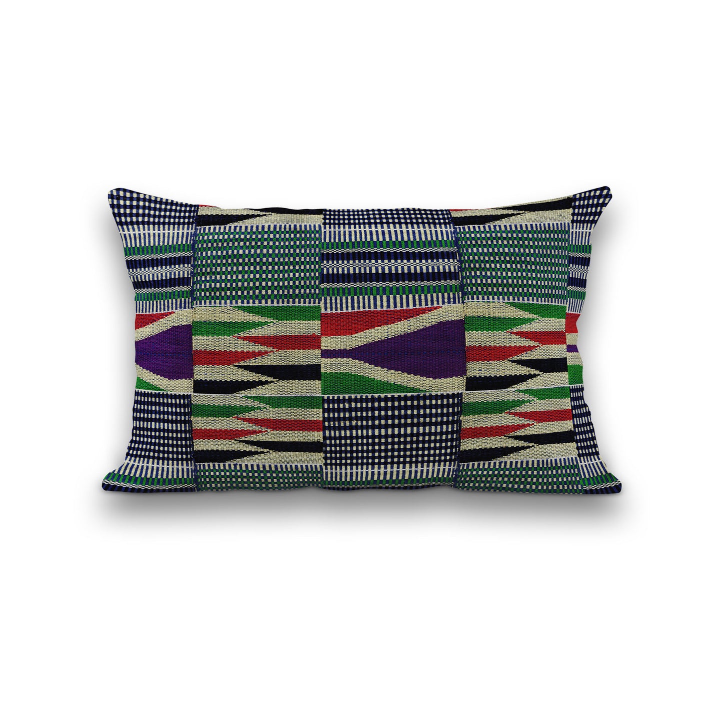 AnitaveeTextile African Throw Pillows in Tribal Kente Cloth Print - 3 Sizes