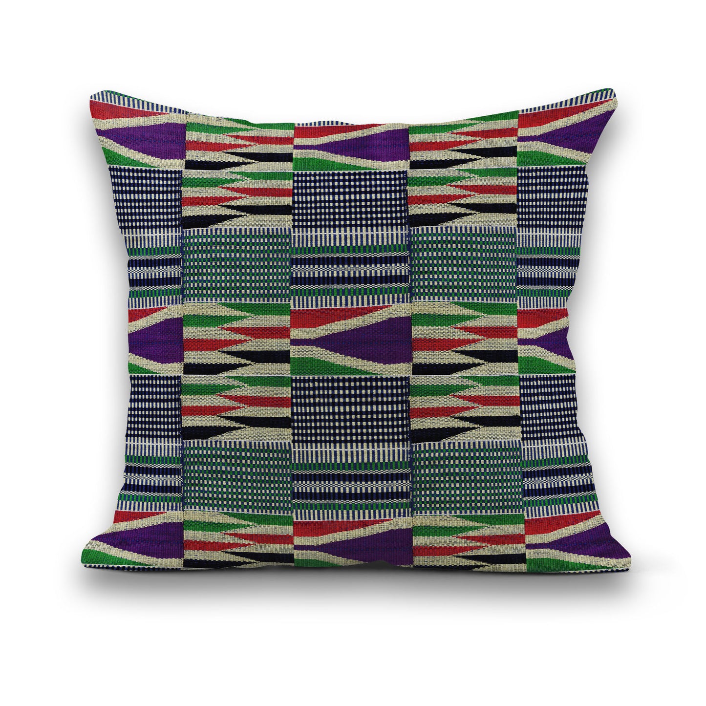 AnitaveeTextile African Throw Pillows in Tribal Kente Cloth Print - 3 Sizes