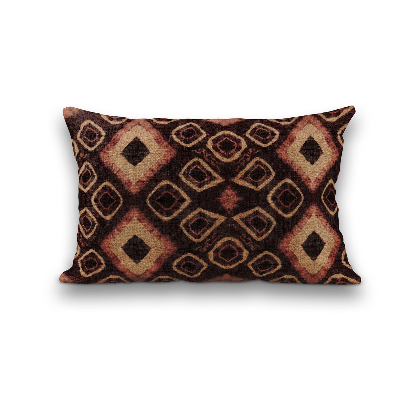 AnitaveeTextile African Fabric Tribal Pillows in Kuba Print - 3 Sizes