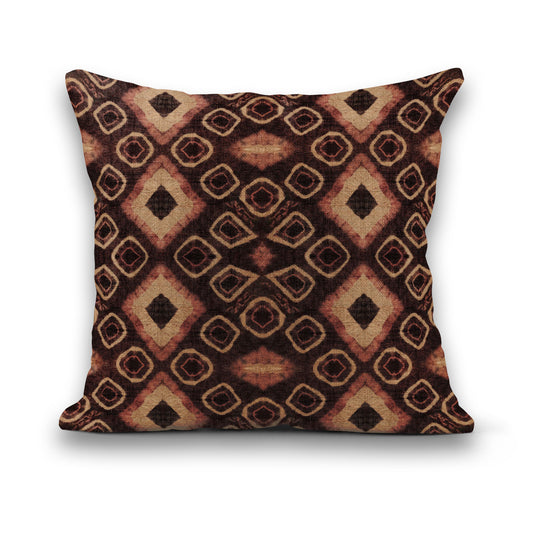 AnitaveeTextile African Fabric Tribal Pillows in Kuba Print - 3 Sizes