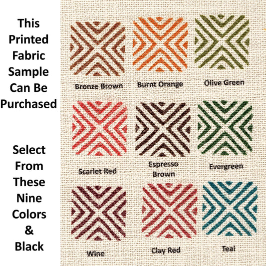 Sankofa Pillow Collection Color Chart - 8x10 Inches